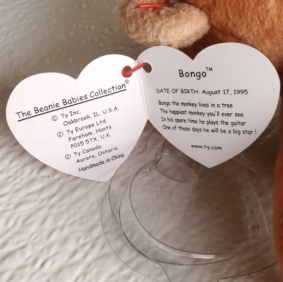 BONGO NWT Ty Beanie Babies The Monkey - Picture 4 of 7